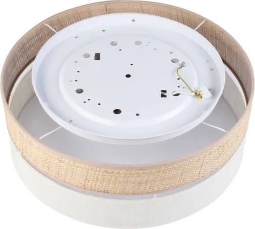 Plafonieră LED SIRJA BOHO LED/36W/230V Ø 45 cm bej/crem