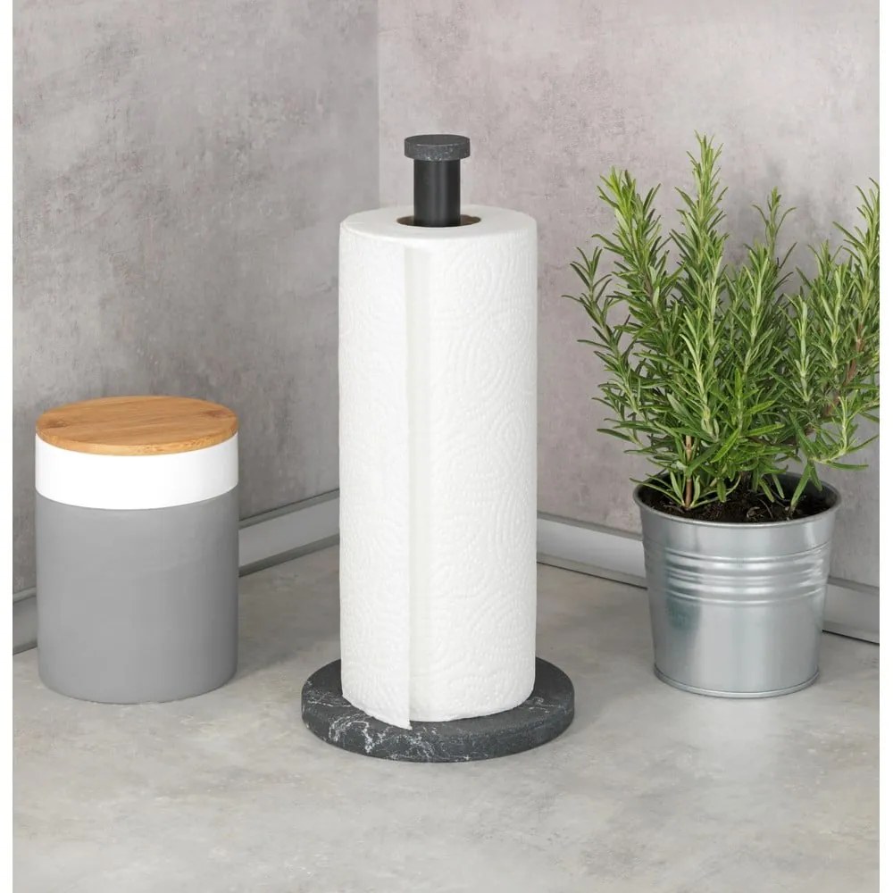 Suport pentru prosoape de hârtie Wenko, negru