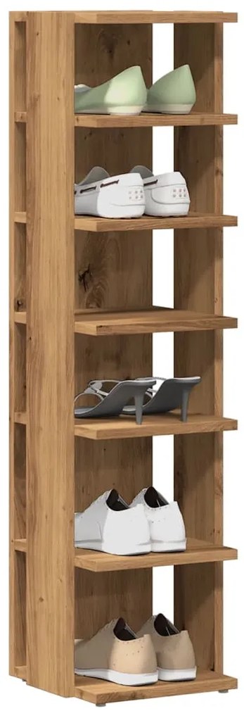vidaXL Pantofar, stejar artizanal, 28x27x102 cm lemn prelucrat