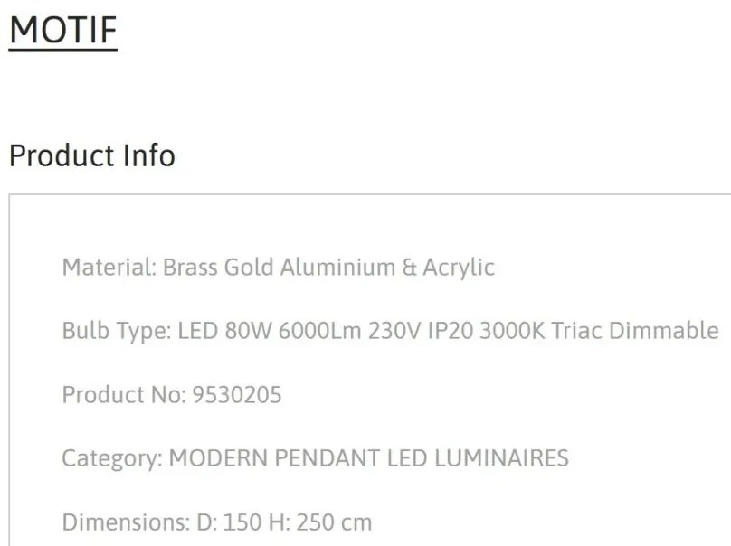 Lustra LED dimabila design circular MOTIF D-150cm