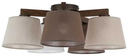 Brilagi - Lustră aplicată LATTE 5xE27/15W/230V pin/mix