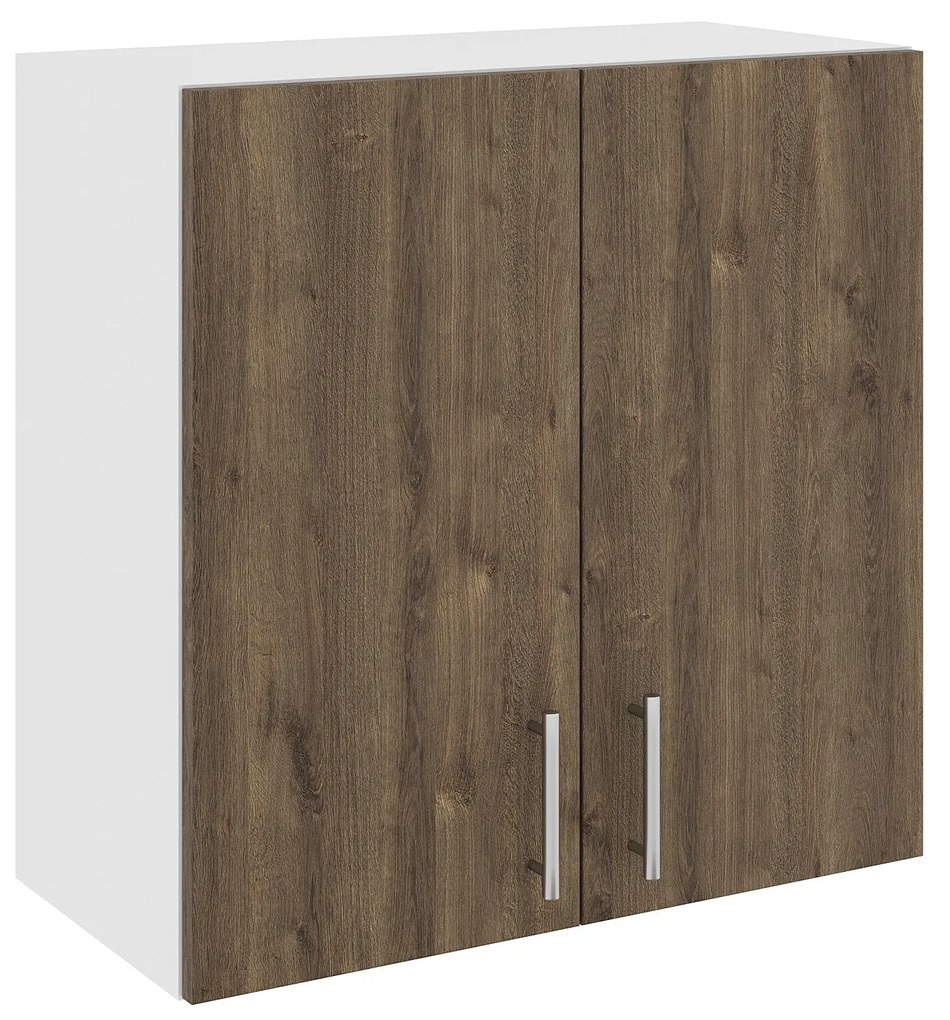 Corp Superior Karo, 2 Usi, Stejar Bronz/Alb, 60 x 30 x 60 cm