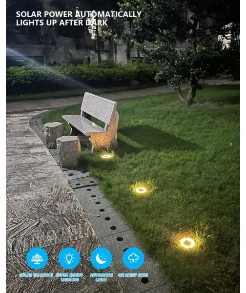 SET 4x corp de iluminat LED solar de exterior cu senzor Immax 08496L 0,048W/2V IP68