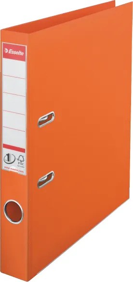 Biblioraft plastifiat ESSELTE 5cm portocaliu standard