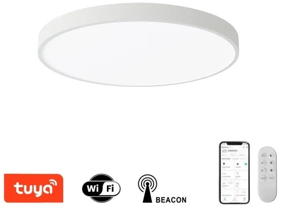 Plafonieră LED dimabilă Immax NEO 07252L SEMPLICI 48W/230V Wi-Fi Tuya alb + telecomandă