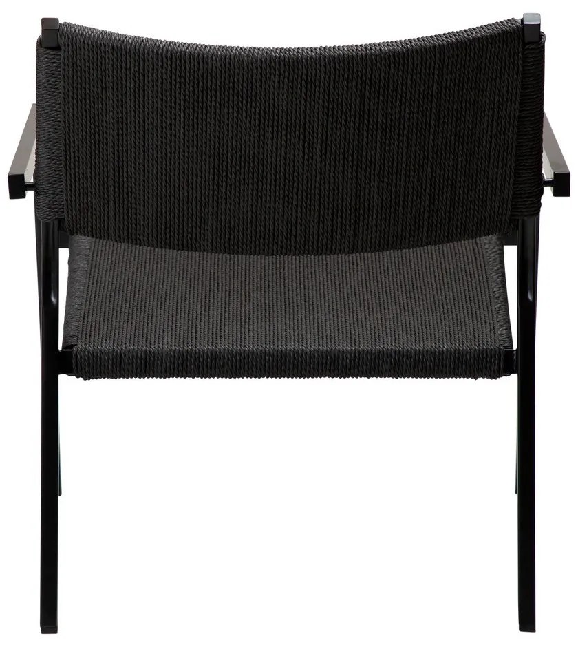 Fotoliu negru din împletitură de trestie Loop – DAN-FORM Denmark