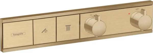 Baterie cada/dus cu termostat, Hansgrohe RainSelect, montaj incastrat, bronz periat, 15380140