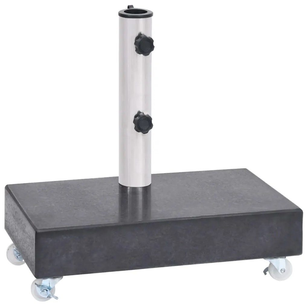 vidaXL Suport pentru umbrelă, negru, 45x25x8 cm, granit