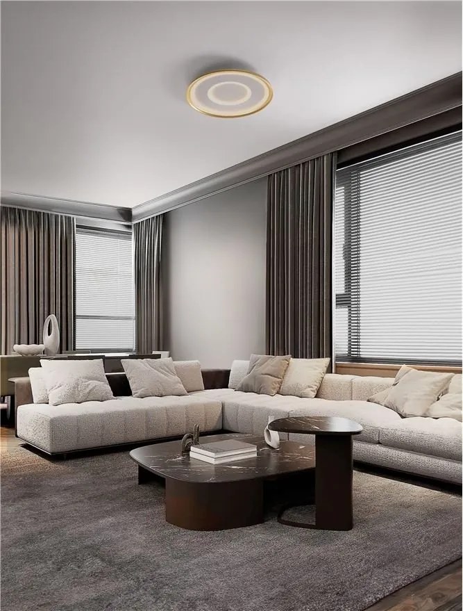 Plafoniera LED dimabila cu telecomanda FIGIN D-50cm