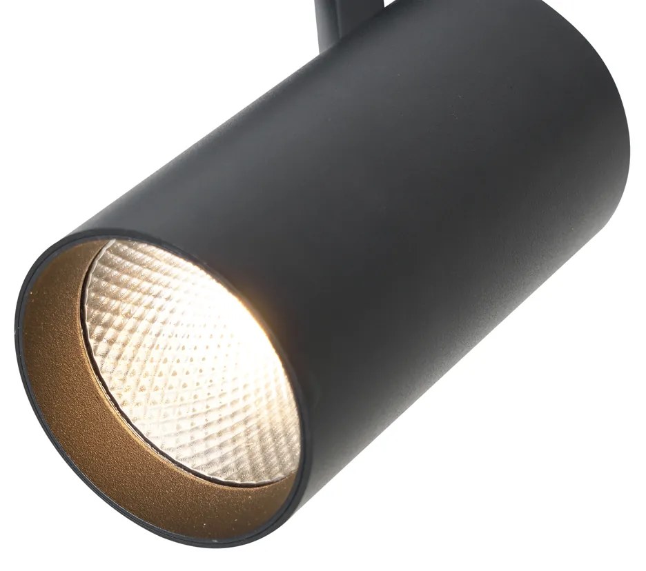 Spot modern negru pentru sistem de șină monofazat, inclusiv LED - Iconic Mark