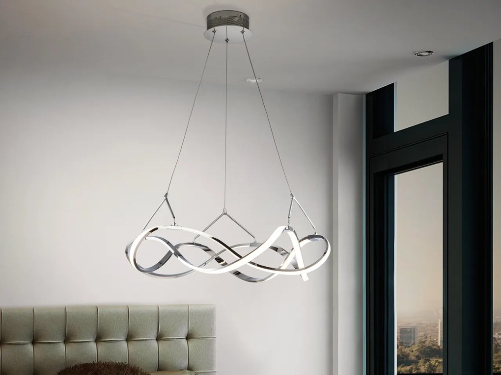Lustra LED design ultra-modern Molly crom SV-763824
