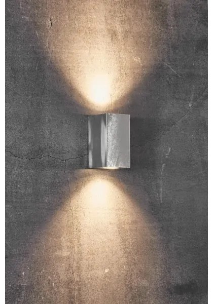 Nordlux - Aplică de perete pentru exterior CANTO 2xGU10/28W/230V IP44 argintiu