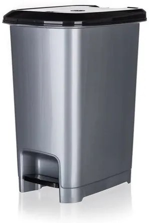 Banquet Coș de gunoi cu pedală STEP 40 l, gri, 40 l