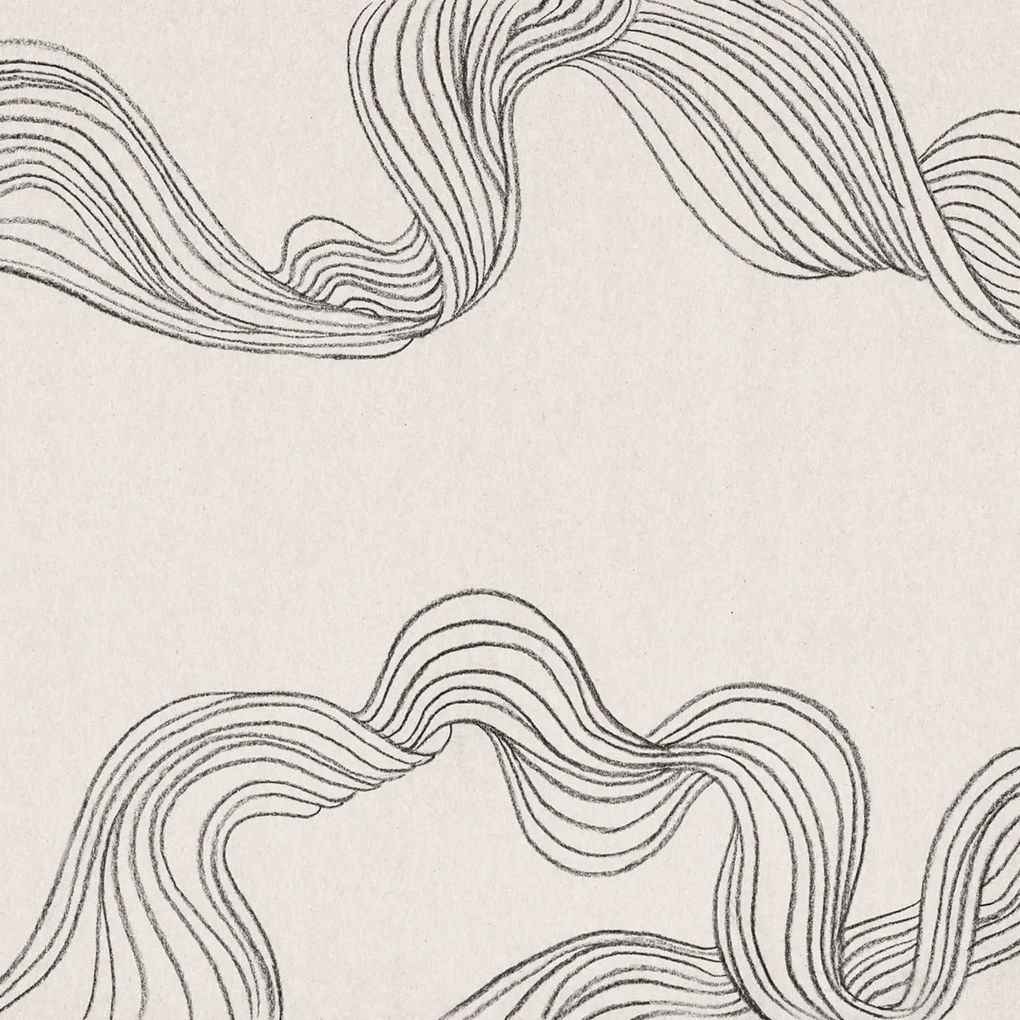 Fototapet, Stripes by Hand, Graphite, Rebel Walls