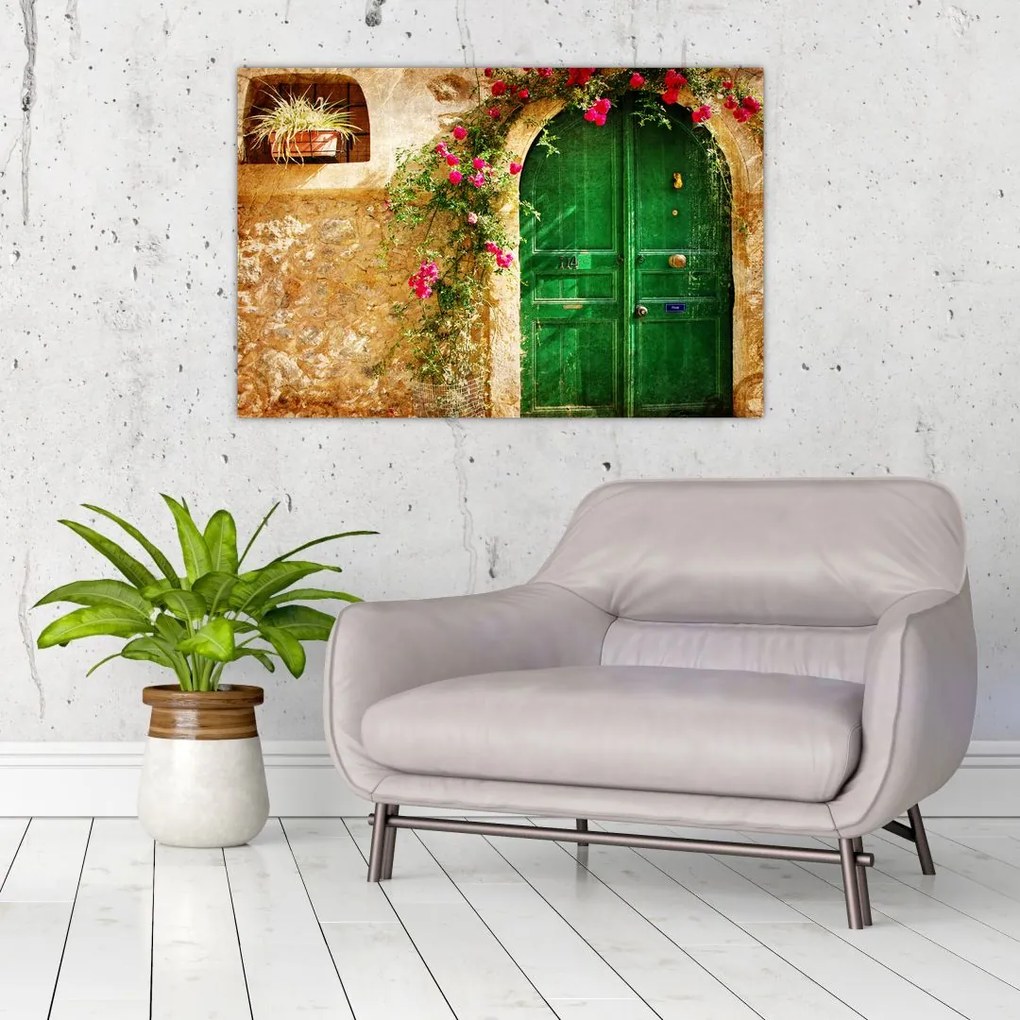 Tablou - Ușă veche (90x60 cm)