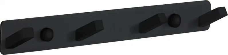 Mexen cârlig cvadruplu pentru prosop, negru - 709174-70