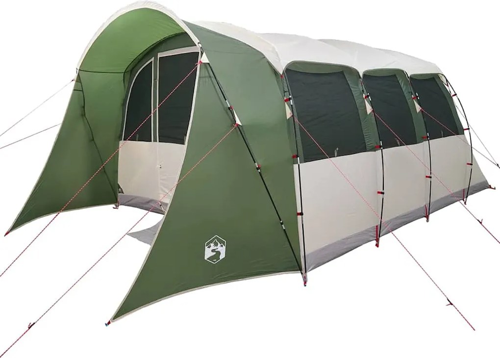 vidaXL Cort de Familie cu acoperiș Verde și alb 576 x 325 x 213 cm