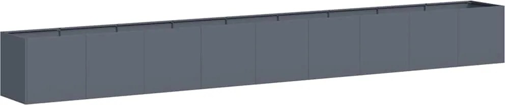 vidaXL Jardinieră Antracit 360x40x40 cm Oțel laminat la rece