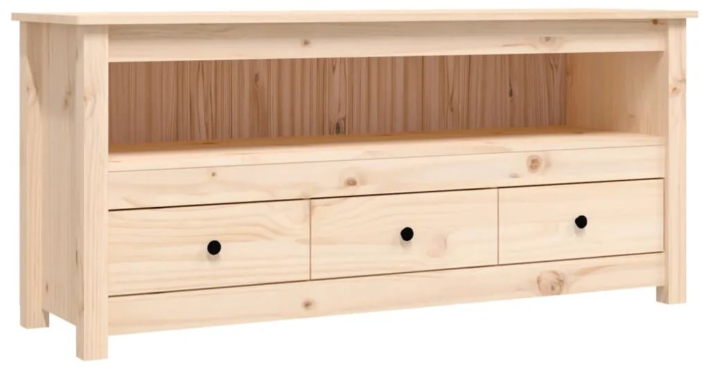 821502 vidaXL Comodă TV, 114x35x52 cm, lemn masiv de pin