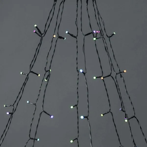 Nedis WIFILXT02W200 - LED perde Crăciun 200 LED/8 funcții 10x2m IP65 Wi-Fi Tuya