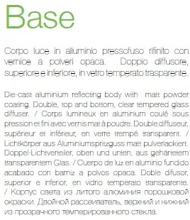 Aplica de perete moderna BASE AP2 alba 129457