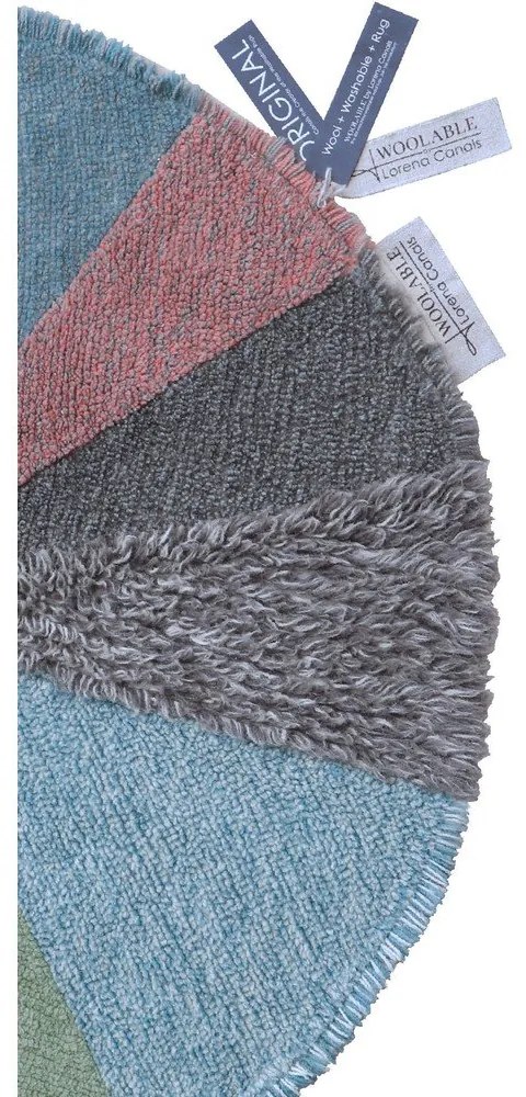 Covor pentru copii lavabil/țesut manual din lână ø120 cm Pie Chart – Lorena Canals