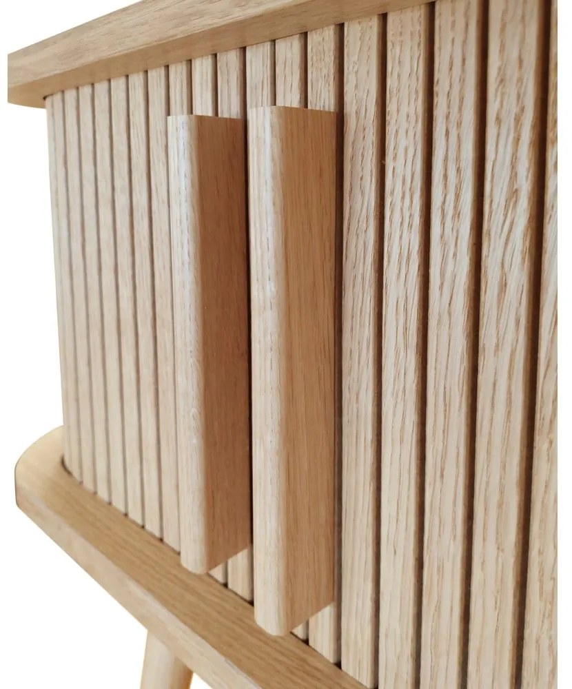 Noptieră cu aspect de lemn de stejar Rove – Woodman