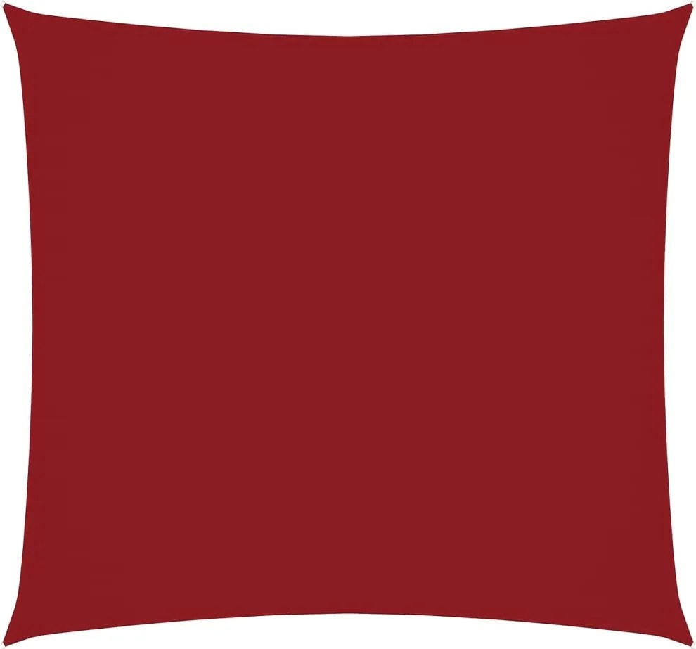 vidaXL Pânză parasolar, roșu, 7x7 m, țesătură oxford, pătrat