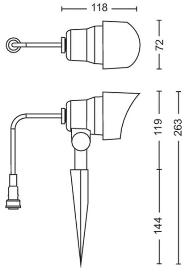 Philips GARDENLINK LED 24W 230V 2700K IP44 spot exterior