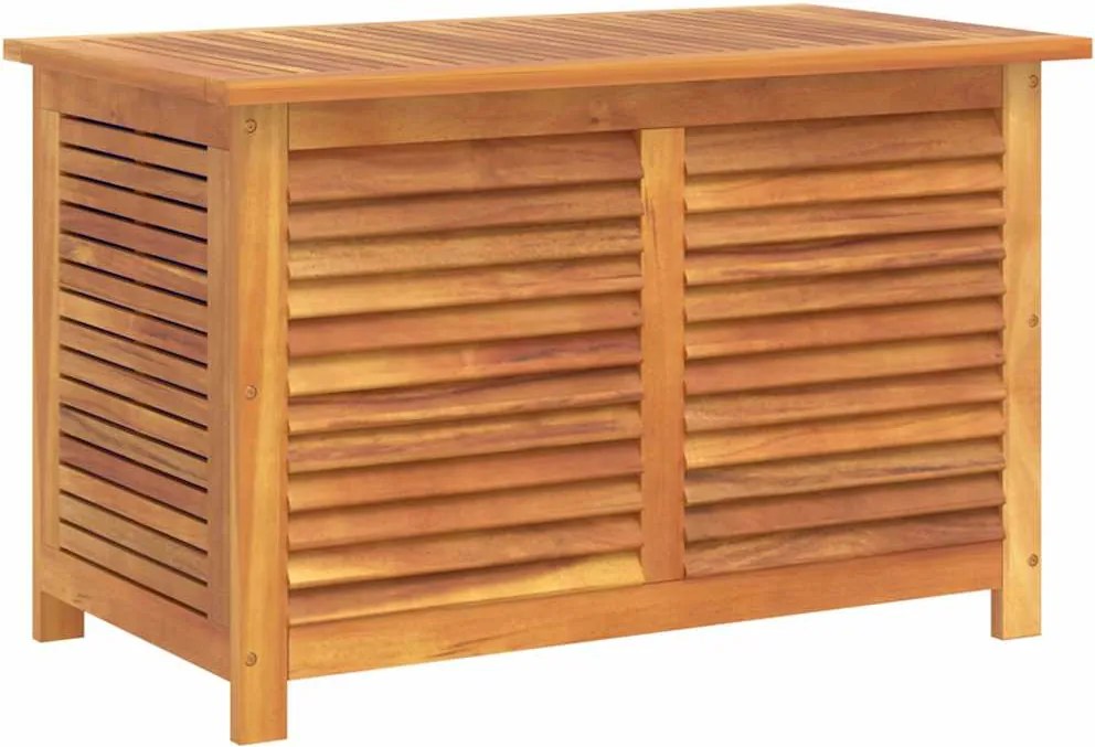 vidaXL Ladă depozitare grădină cu grilaj 90x50x56 cm lemn masiv acacia