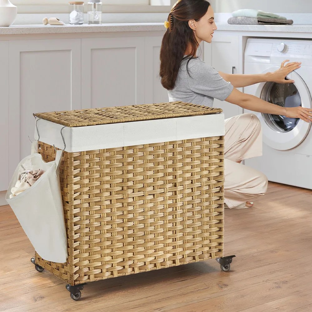 Coș de rufe din plastic 66 x 33 x 66 cm