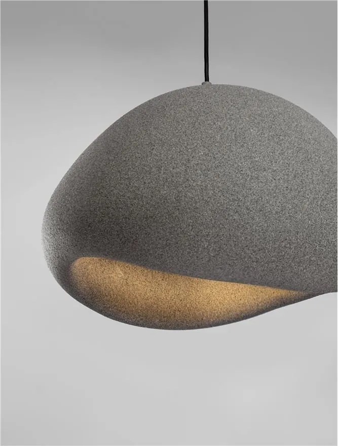 Lustra suspendata design modern, Stone Gray, AERE, L 50cm