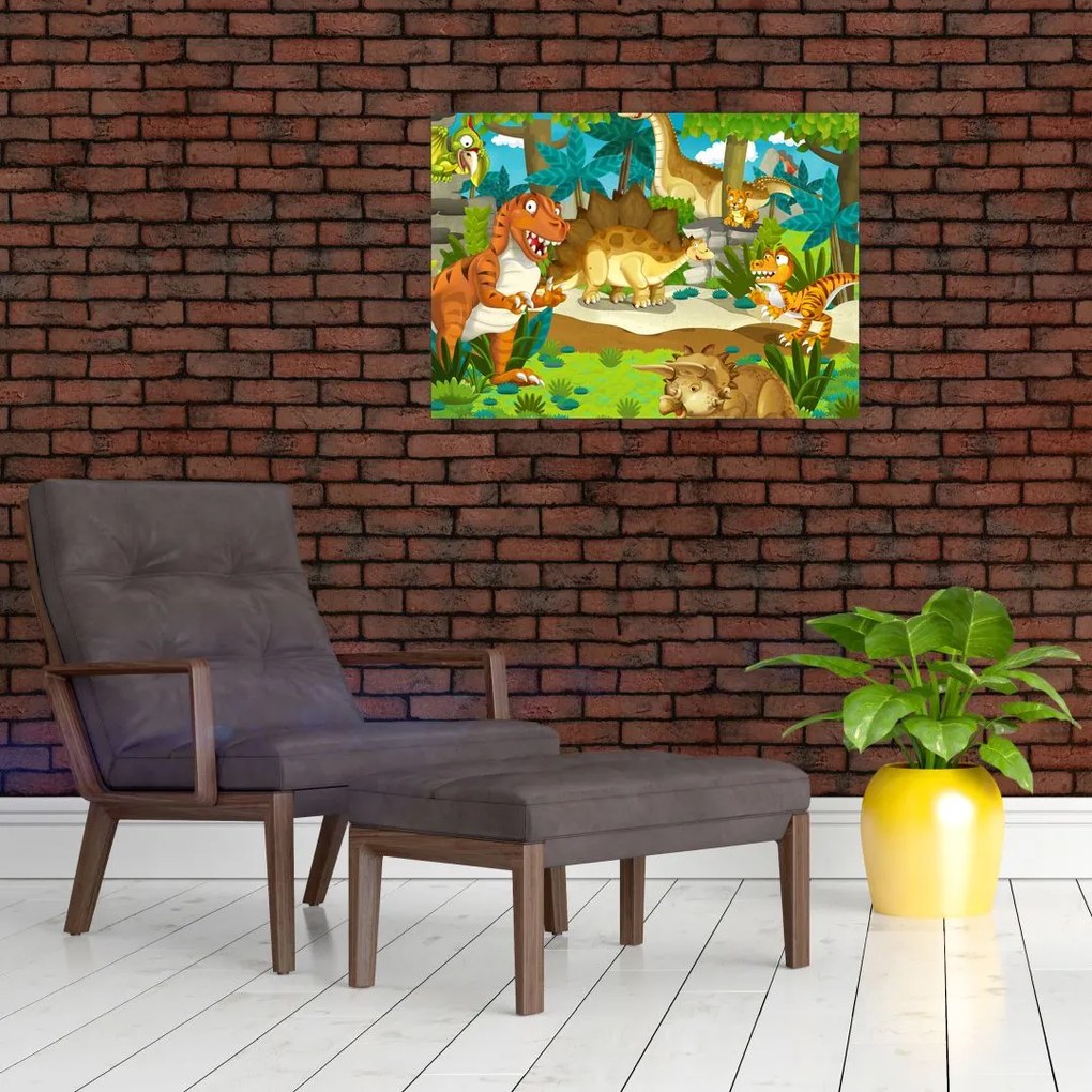 Tablou - Dinozaurii (70x50 cm)