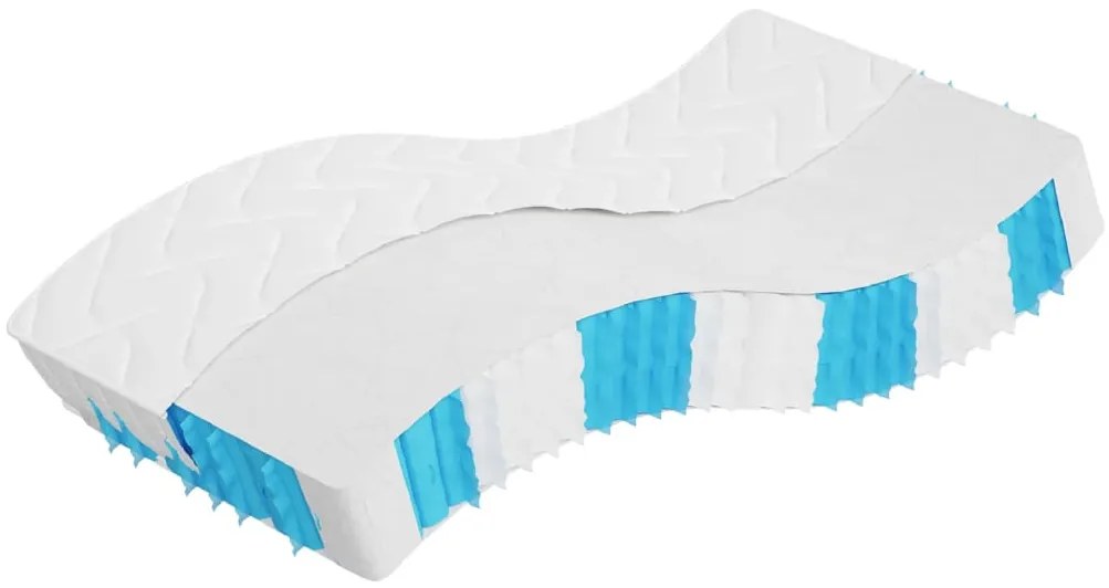 vidaXL Saltea cu arcuri buzunare Single Size fermitate medie 90x190 cm