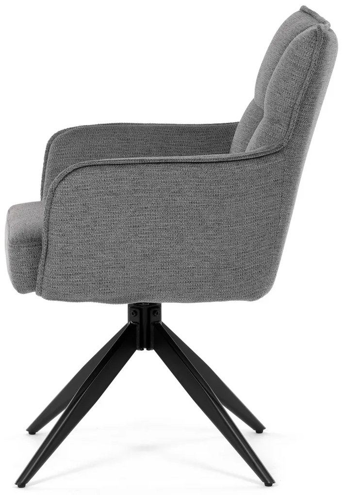 Set de scaune de sufragerie cu mecanism deîntoarcere DCH-P3170 GREY2, 2 buc.