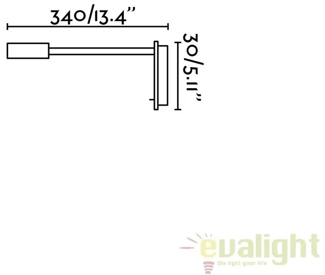Aplica perete LED cu reader si USB charger JULIET 41025
