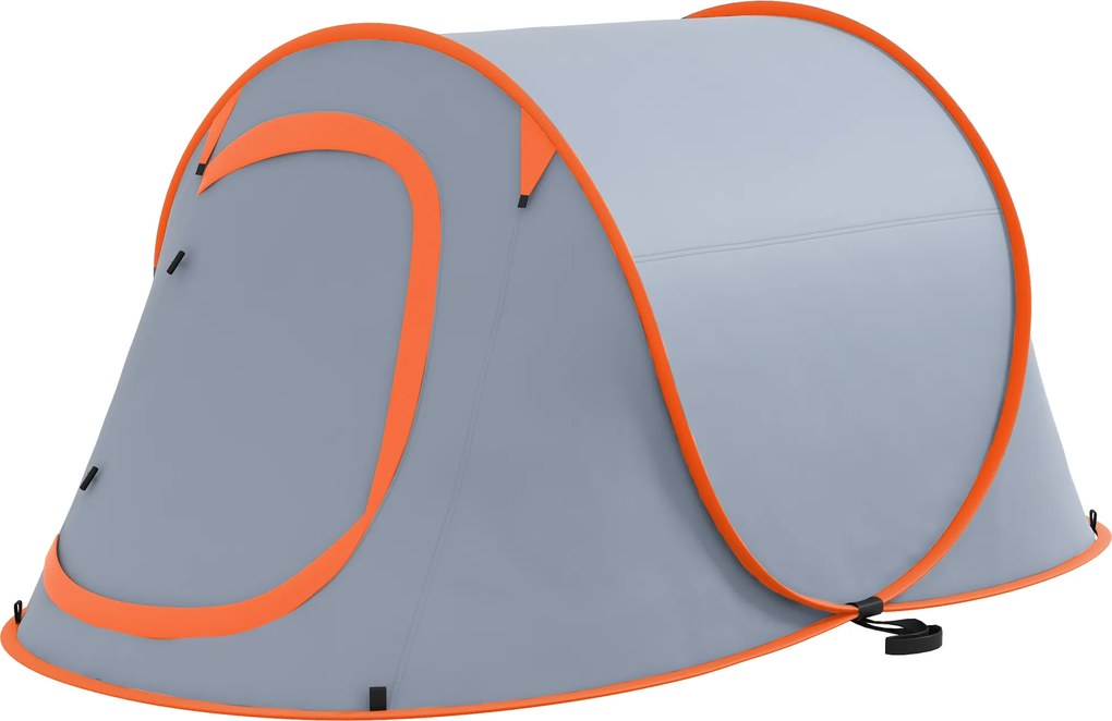Outsunny Cort de Camping Pop-Up Impermeabil cu Geantă de Transport Gri | Aosom Romania