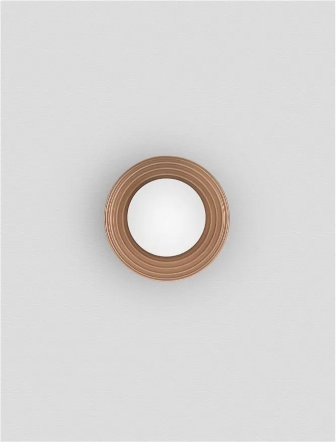 Aplica baie protectie IP44, Portelan, Caramel, ORBIQUE 16cm