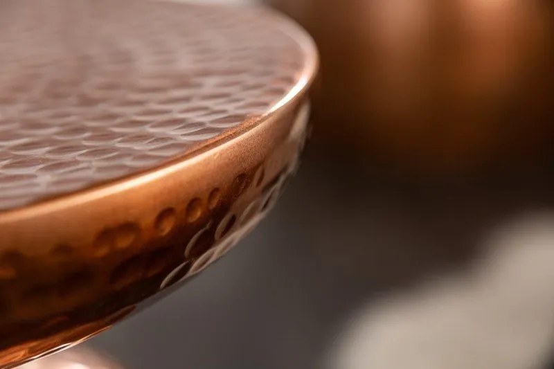 Masuta auxiliara design unicat Orient 36cm cupru