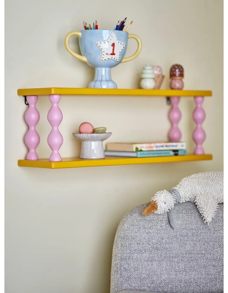 Raft de copii galben etajat 60 cm Bibiola – Bloomingville Mini