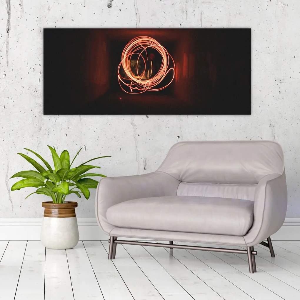 Tablou - linii în tunel (120x50 cm)