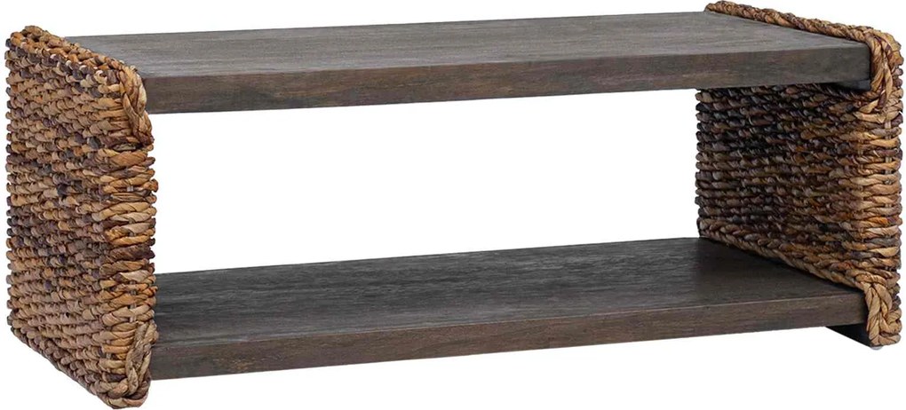 vidaXL Masă de cafea natural 90 x 45 x 35 cm Lemn masiv de mahon