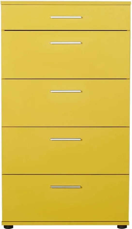 Dulap, Hanah Home, Trendline, 68x108x44 cm, Galben