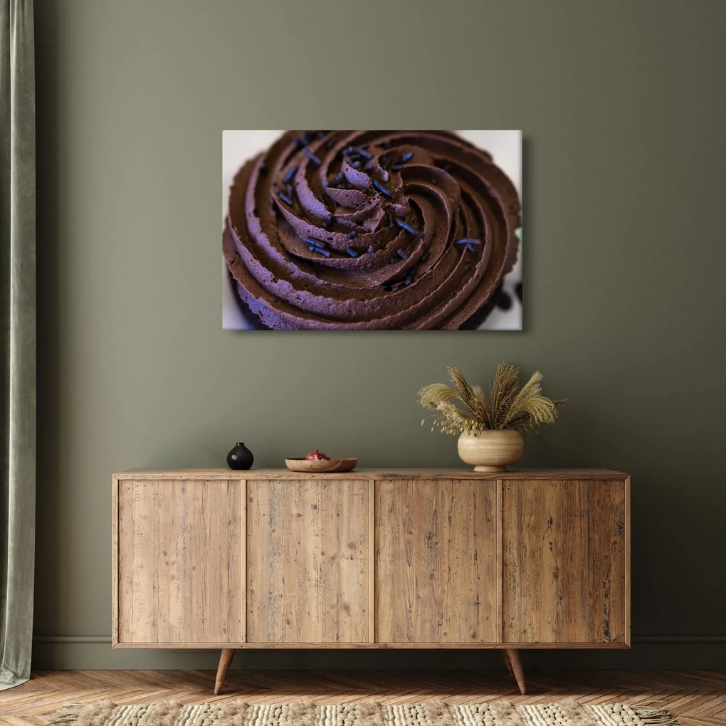 Tablou - Cupcake din ciocolată (90x60 cm)