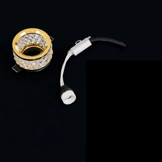 Spot incastrabil dimabil, cristal K10 Korb auriu Str 10-461 gold/EBL OR