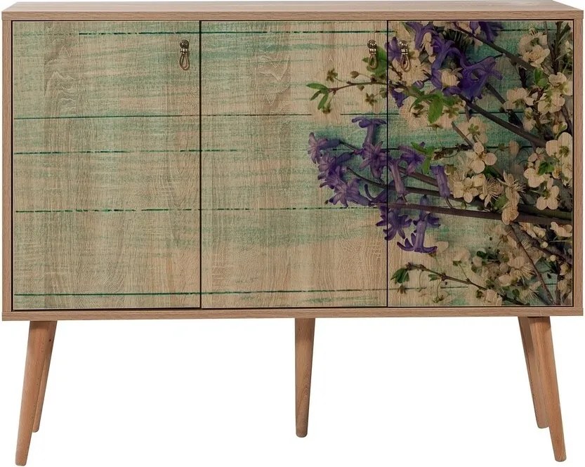 Comoda Mega 727, Vella, 120x36x94 cm, multicolor