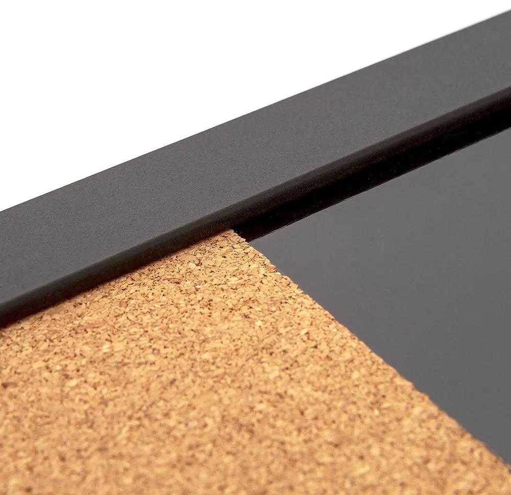 Tablă Combi Board / plută 60 × 90 cm, neagră