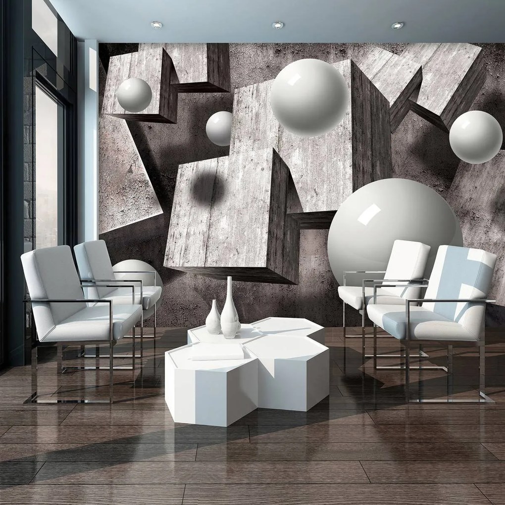 Fototapet - 3D mingi (254x184 cm)