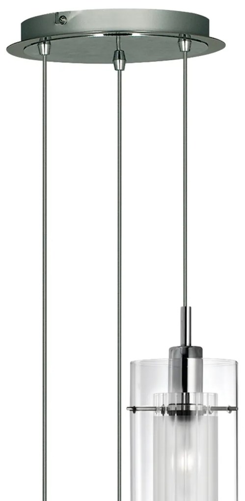 Lustra suspendata design modern Duo 3L crom 2300-3 SRT