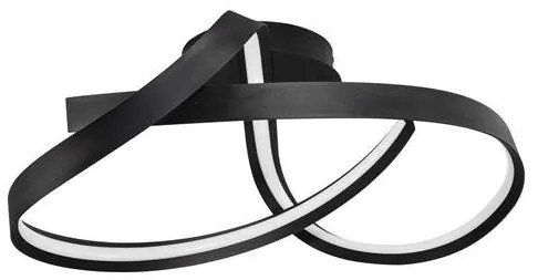 Lustra aplicata LED CCT OLIA aluminiu negru